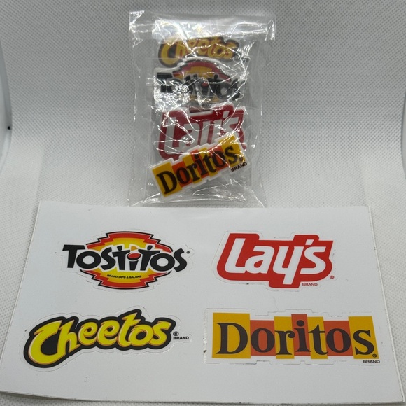 Brand New Doritos, Cheetos, Tostitos & Lay’s Bogg Bag Charms and stickers - Picture 3 of 10